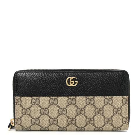 wallet dollar calf gucci|GUCCI Dollar Calfskin GG Marmont Zip Around Wallet Black .